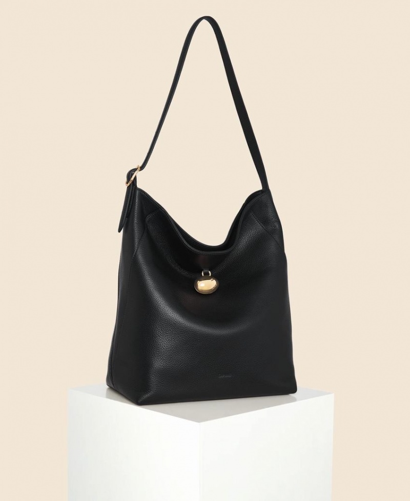 Cafuné Drop Hobo Ženske Torba Tote Crne | UOU5438ST